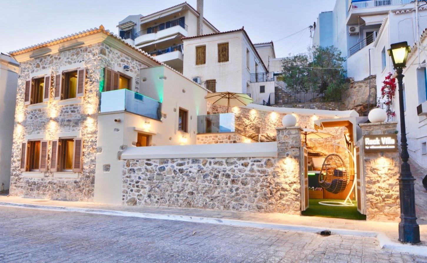 Villasonboard Rock Villa 3 Bed, 3 Bath, Jacuzzi, Seaside Ermioni Dış mekan fotoğraf